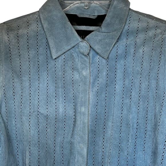 Saguaro Blue Suede Shirt‎ Jacket - Picture 2 of 7